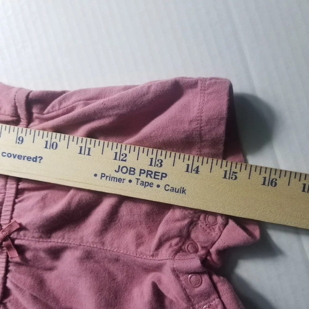 CARTER'S GIRL'S PINK SLEEVELESS ROMPER SIZE 6 MONTHS